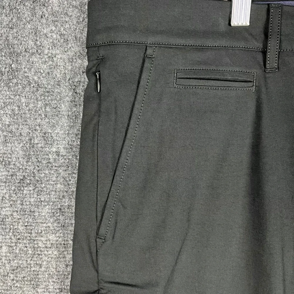 J.Crew Oarsman Tech Pant Mens 38x32‎ Black Athletic Fit Stretch Cotton-Nylon NEW
